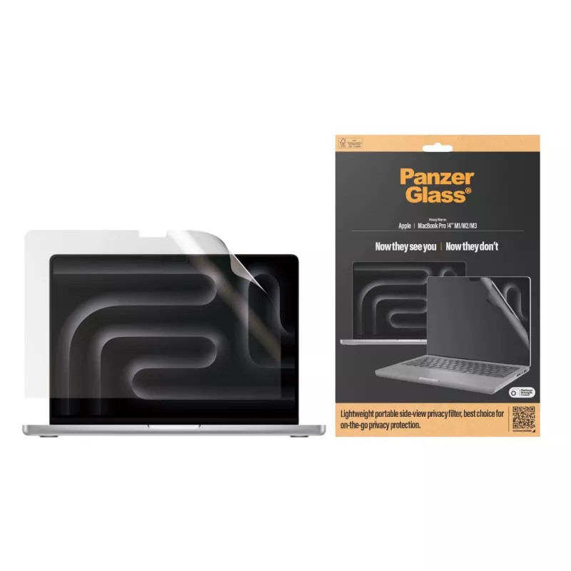 Bildschirmschutz PanzerGlass Dual Privacy MacBook Pro 14 Zoll M1 M2 M3 M4