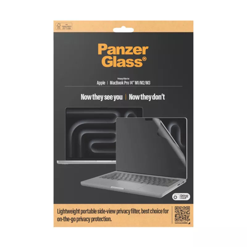 Bildschirmschutz PanzerGlass Dual Privacy MacBook Pro 14 Zoll M1 M2 M3 M4
