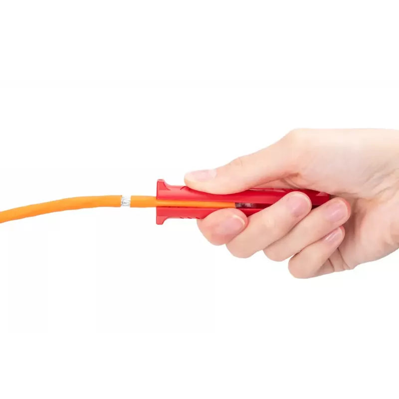 Abisolierwerkzeug für Datenkabel DIGITUS DN-94001-1353 — Abisolierkapazität 5 mm–15 mm, max. Kabeldurchmesser 15 mm, rot
