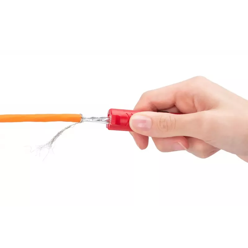 Abisolierwerkzeug für Datenkabel DIGITUS DN-94001-1353 — Abisolierkapazität 5 mm–15 mm, max. Kabeldurchmesser 15 mm, rot