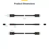 StarTech.com 1,5ft (50cm) Thunderbolt 5 Kabel, 80Gbit/s/Bis zu 120Gbit/s, 240W PD, 8K 60Hz, Zertifiziertes Thunderbolt Kabel - Kompatibel mit Thunderbolt 4/USB4/USB-C