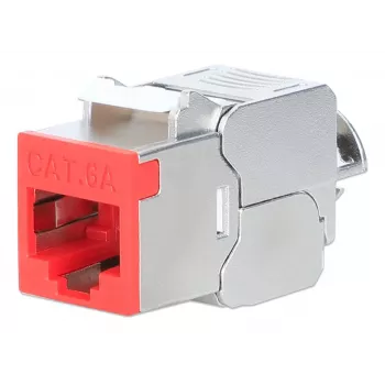 Netzwerkkabel Intellinet 791311 Keystone-Modul flach rot RJ-45