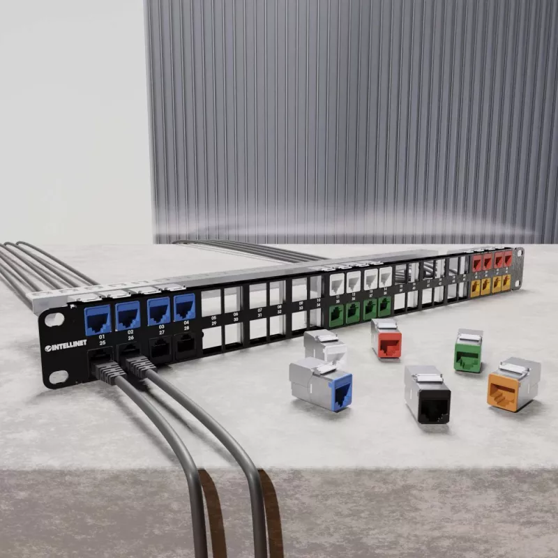 Netzwerkkabel Intellinet 791311 Keystone-Modul flach rot RJ-45