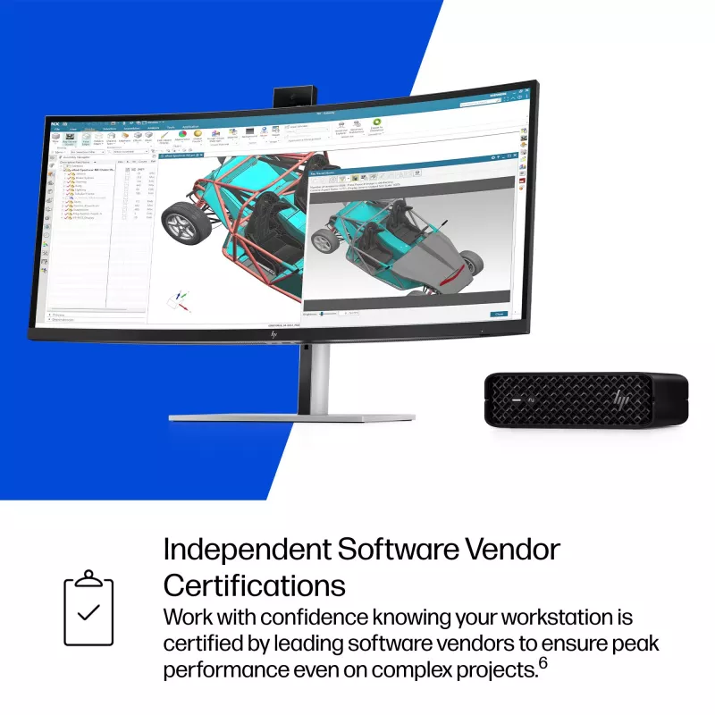 HP Z2 G1i Intel Core Ultra 9 285K 64 GB DDR5-SDRAM NVIDIA RTX 2000 Ada Windows 11 Pro Mini PC Workstation KI-Workstation, KI-PC