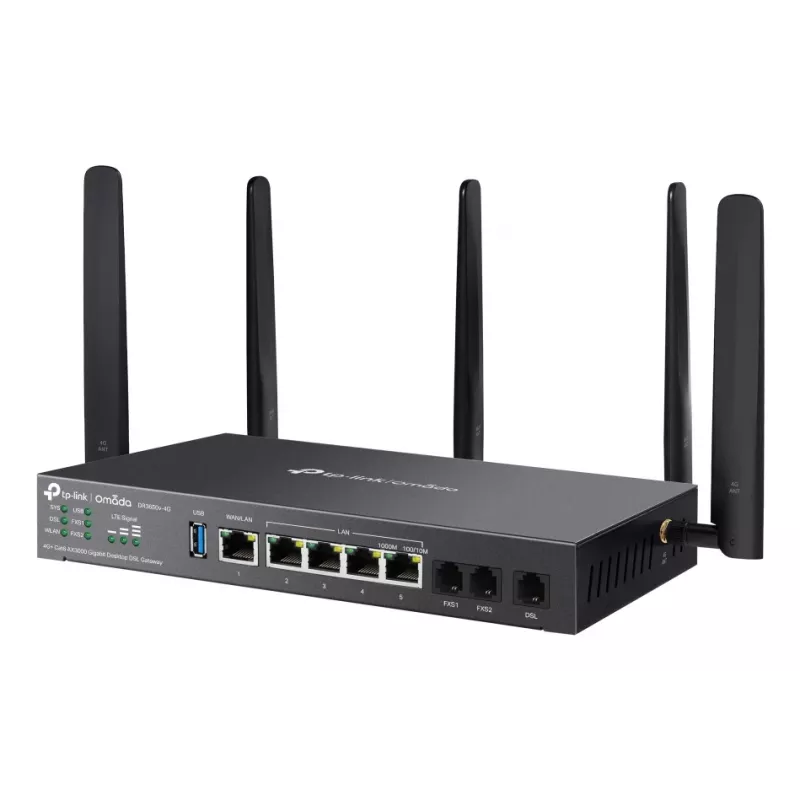 TP-Link Omada DR3650V-4G Wireless Router Gigabit Ethernet Dual-Band (2,4 GHz / 5 GHz) Schwarz
