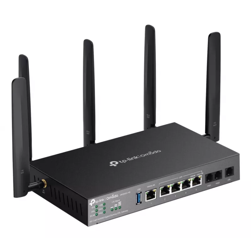 TP-Link Omada DR3650V-4G Wireless Router Gigabit Ethernet Dual-Band (2,4 GHz / 5 GHz) Schwarz