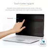 StarTech.com 14 Zoll 16:9 Flip-Over-Blickschutzfolie mit Touch, blendfreier Filter, Laptop-Monitor-Bildschirmschutz mit 51 % Blaulichtreduzierung