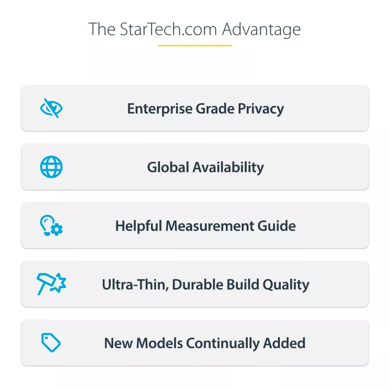 StarTech.com 13,5-Zoll 3:2 Flip-Over Sichtschutzfolie mit Touch, blendfreier Sichtschutzfilter, Laptop-Bildschirmschutzfolie mit 51 % Blaulichtreduzierung