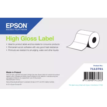 Epson Etikettenrolle für C7500/C8000, 76 mm x 51 mm, 2.310 Etiketten (Rolle)