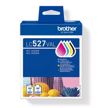 Tintenpatronen-Pack Brother LC527VAL CMYK – 1×1300, 3×900 Seiten