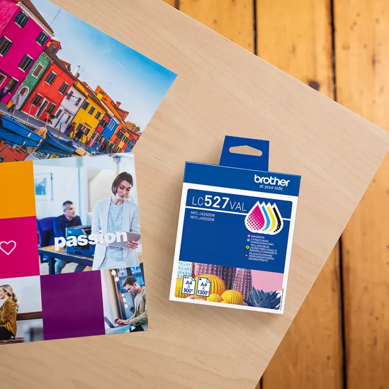 Tintenpatronen-Pack Brother LC527VAL CMYK – 1×1300, 3×900 Seiten