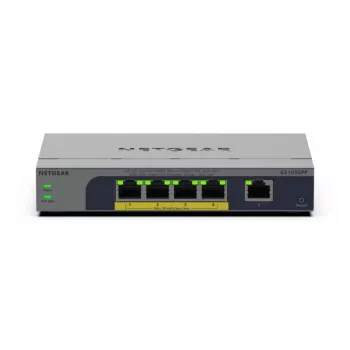 NETGEAR GS105EPP Unmanaged Gigabit Ethernet (10/100/1000) Power over Ethernet (PoE) Desktop/Wandmontage Grau