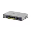 NETGEAR GS105PP Unmanaged Gigabit Ethernet (10/100/1000) Power over Ethernet (PoE) Desktop/Wandmontage Grau
