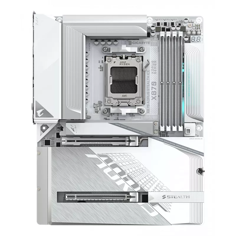 Motherboard GIGABYTE X870 AORUS STEALTH ICE, AMD AM5, ATX