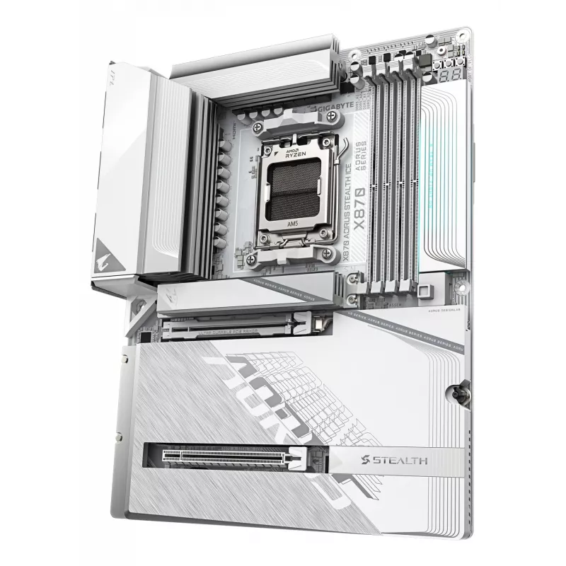 Motherboard GIGABYTE X870 AORUS STEALTH ICE, AMD AM5, ATX