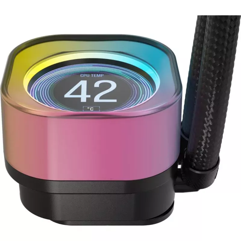 Corsair iCUE LINK H100i LCD RGB AiO-Wasserkühlung für CPU, 240 mm