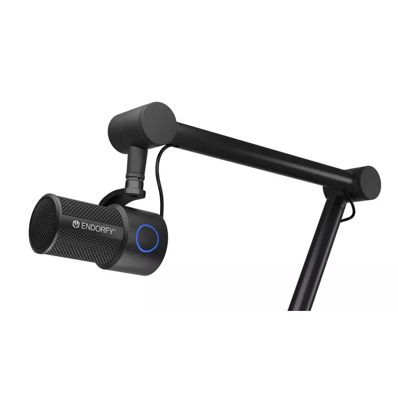 PC-Mikrofon ENDORFY Solum Studio — USB kabelgebunden, 24-Bit/96 kHz, 20–20000 Hz, verstellbare Tischhalterung, Touch-Bedienelemente, Kopfhörerausgang, schwarz