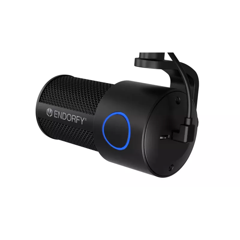 PC-Mikrofon ENDORFY Solum Studio — USB kabelgebunden, 24-Bit/96 kHz, 20–20000 Hz, verstellbare Tischhalterung, Touch-Bedienelemente, Kopfhörerausgang, schwarz