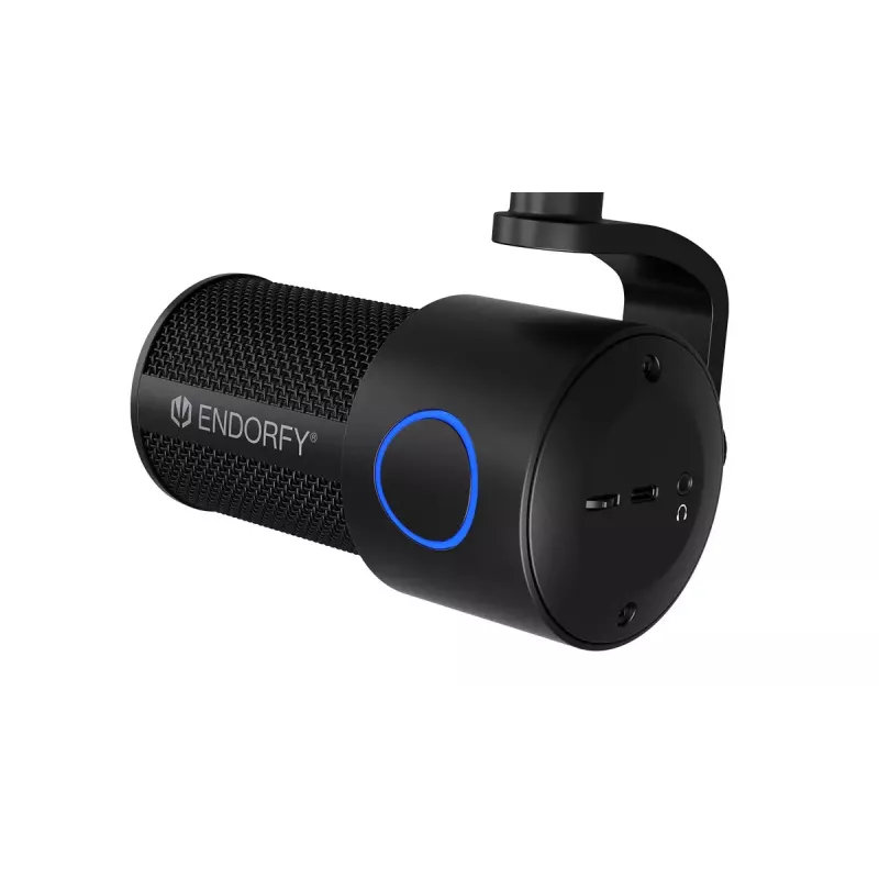 PC-Mikrofon ENDORFY Solum Studio — USB kabelgebunden, 24-Bit/96 kHz, 20–20000 Hz, verstellbare Tischhalterung, Touch-Bedienelemente, Kopfhörerausgang, schwarz