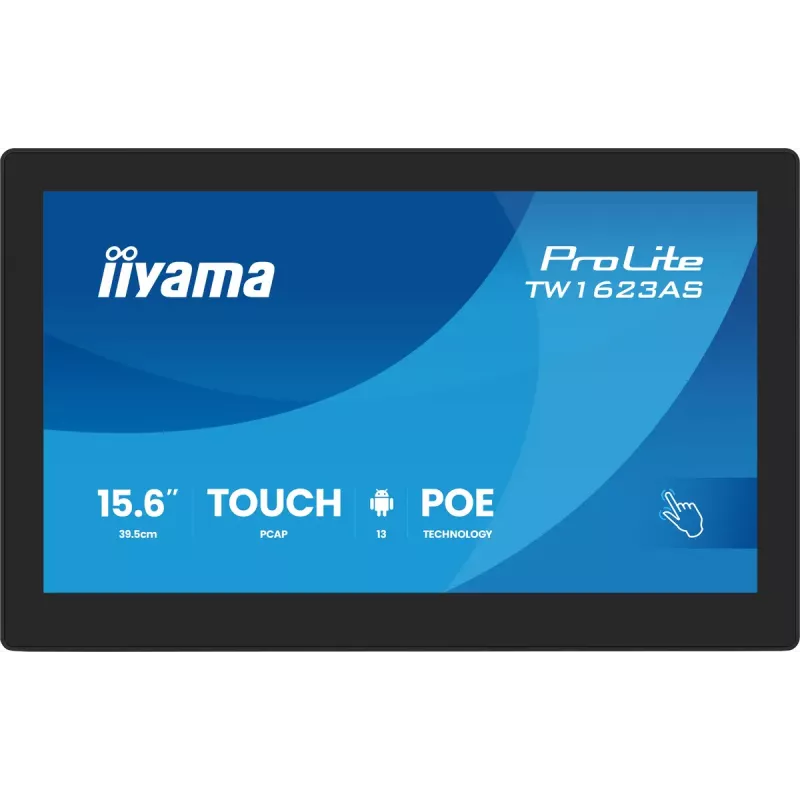 iiyama TW1623AS-B3P Computermonitor 39,6 cm (15,6 Zoll) 1920 x 1080 Pixel Full HD LED Touchscreen Schwarz