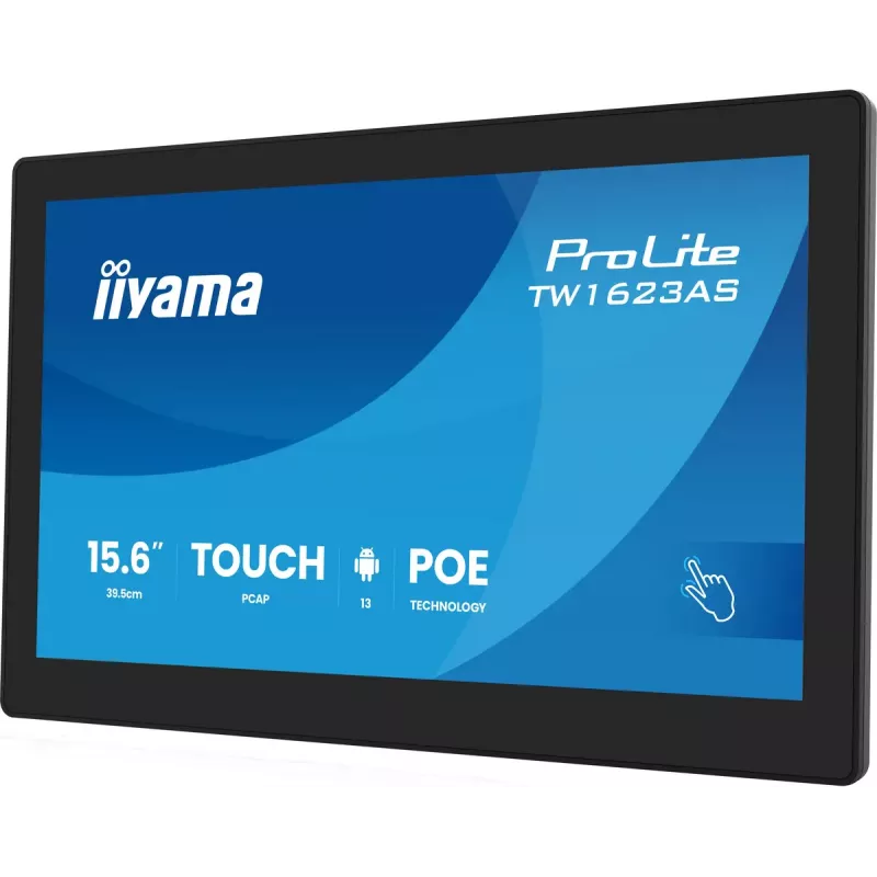 iiyama TW1623AS-B3P Computermonitor 39,6 cm (15,6 Zoll) 1920 x 1080 Pixel Full HD LED Touchscreen Schwarz