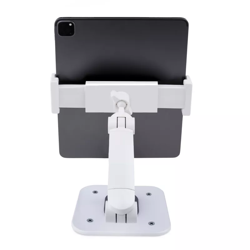 StarTech.com Verstellbarer Tablet-Ständer für Schreibtisch – wandmontierbar – Kapazität 1 kg – Ergonomisch gelenkiger Universal-Tablet-Ständer – Tablet-Halterung für Schreibtisch schwenkbar/drehbar/rotierbar