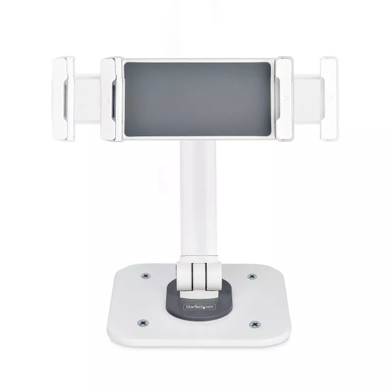 StarTech.com Verstellbarer Tablet-Ständer für Schreibtisch – wandmontierbar – Kapazität 1 kg – Ergonomisch gelenkiger Universal-Tablet-Ständer – Tablet-Halterung für Schreibtisch schwenkbar/drehbar/rotierbar
