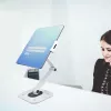 StarTech.com Verstellbarer Tablet-Ständer für Schreibtisch – wandmontierbar – Kapazität 1 kg – Ergonomisch gelenkiger Universal-Tablet-Ständer – Tablet-Halterung für Schreibtisch schwenkbar/drehbar/rotierbar