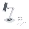 StarTech.com Verstellbarer Tablet-Ständer für Schreibtisch – wandmontierbar – Kapazität 1 kg – Ergonomisch gelenkiger Universal-Tablet-Ständer – Tablet-Halterung für Schreibtisch schwenkbar/drehbar/rotierbar