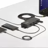 StarTech.com 5G7AINDRM-USB-A-HUB Schnittstellen-Hub USB 3.2 Gen 1 (3.1 Gen 1) Type-B 5000 Mbit/s Schwarz
