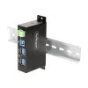 StarTech.com 5G4AINDRM-USB-A-HUB Schnittstellen-Hub USB 3.2 Gen 1 (3.1 Gen 1) Type-B 5000 Mbit/s Schwarz