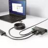 StarTech.com 5G4AINDRM-USB-A-HUB Schnittstellen-Hub USB 3.2 Gen 1 (3.1 Gen 1) Type-B 5000 Mbit/s Schwarz