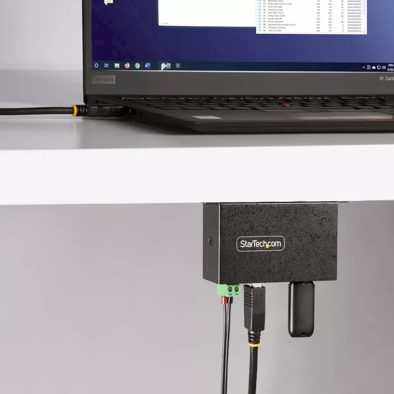StarTech.com 5G4AINDRM-USB-A-HUB Schnittstellen-Hub USB 3.2 Gen 1 (3.1 Gen 1) Type-B 5000 Mbit/s Schwarz