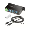 StarTech.com 5G4AINDRM-USB-A-HUB Schnittstellen-Hub USB 3.2 Gen 1 (3.1 Gen 1) Type-B 5000 Mbit/s Schwarz