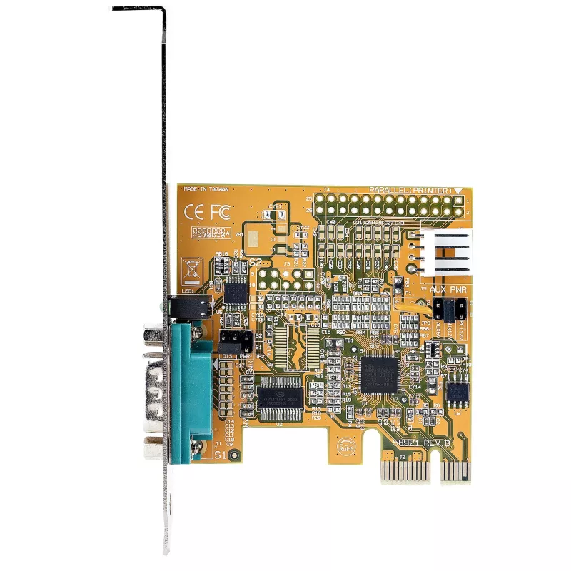 StarTech.com PCI Express Serielle Karte, PCIe zu RS232 (DB9) Serielle Schnittstellenkarte, PC Serielle Karte mit 16C1050 UART, Standard- oder Low-Profile-Halterungen, COM-Retention, Windows & Linux