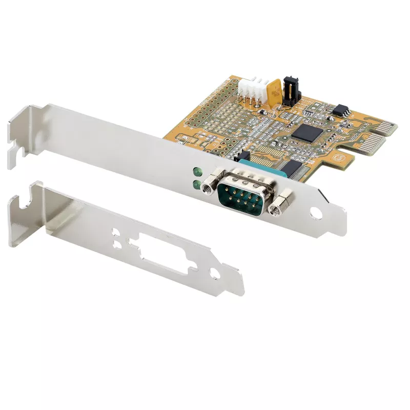 StarTech.com PCI Express Serielle Karte, PCIe zu RS232 (DB9) Serielle Schnittstellenkarte, PC Serielle Karte mit 16C1050 UART, Standard- oder Low-Profile-Halterungen, COM-Retention, Windows & Linux