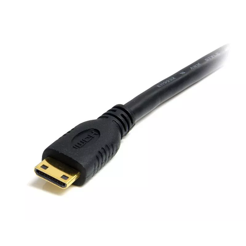 StarTech.com 2m Mini HDMI auf HDMI Kabel mit Ethernet – 4K 30Hz High Speed Mini HDMI auf HDMI Adapterkabel – Mini HDMI Typ-C Gerät an HDMI Monitor/Display – Robustes Videokonverterkabel