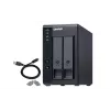 QNAP 2 Bay USB Type-C Direct Attached Storage with Hardware RAID | TR-002 | Micro | 6 GB | Black