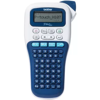 Etikettendrucker Brother PT-H107B — Thermotransfer, 180×180 DPI, 20 mm/s, TZe-Bänder 3,5/6/9/12 mm, LCD, AAA-Batterie