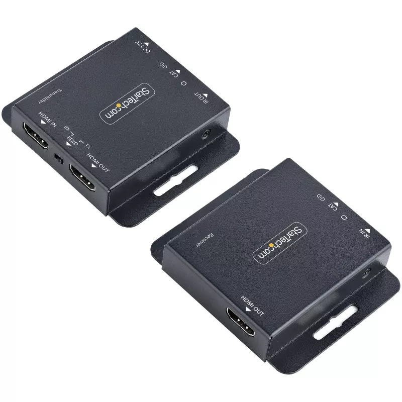 StarTech.com 4K HDMI Extender über CAT6/CAT5 Ethernet-Kabel, 4K 30Hz oder 1080p 60Hz Video Extender, HDMI über Ethernet-Kabel, HDMI Sender- und Empfänger-Kit, IR-Fernbedienung