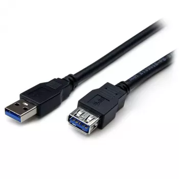 StarTech.com 2m schwarzes SuperSpeed USB 3.0-Verlängerungskabel A auf A – M/F