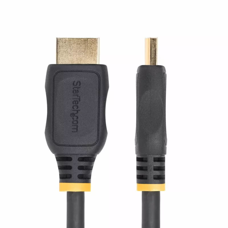 StarTech.com 18 Zoll (0,5 m) HDMI 2.0 Verlängerungskabel, High Speed HDMI Port-Saver-Kabel, 4K 60Hz, HDMI Stecker auf Buchse Verlängerungsadapterkabel, HDMI Verlängerungskabel, M/F