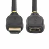 StarTech.com 1m HDMI 2.0 Verlängerungskabel, High Speed HDMI Portsaver-Kabel, 4K 60Hz, HDMI Stecker-auf-Buchse Verlängerungsadapterkabel, HDMI Verlängerungskabel, M/W