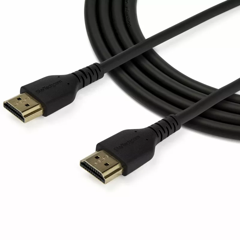 StarTech.com 1,5m schlank HDMI 2.0 Kabel, flexibles Premium-zertifiziertes HDMI-Kabel mit Ethernet, UHD 4K 60Hz HDR10, robustes Aramidfaser-Design mit TPE-Mantel
