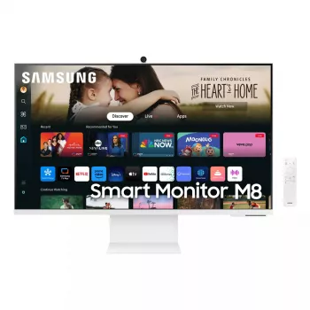Samsung M80D Computer Monitor 81,3 cm (32 Zoll) 3840 x 2160 Pixel 4K Ultra HD LED Weiß