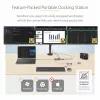 StarTech.com USB-C Triple-Monitor Multiport-Adapter, Dual 4K 60 Hz + 4K 30 Hz HDMI & DisplayPort, 4-Port USB-Hub, 100 W PD Pass-Through, GbE, SD/MicroSD-Kartenleser