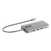 StarTech.com USB-C Triple-Monitor Multiport-Adapter, Dual 4K 60 Hz + 4K 30 Hz HDMI & DisplayPort, 4-Port USB-Hub, 100 W PD Pass-Through, GbE, SD/MicroSD-Kartenleser
