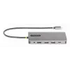 StarTech.com USB-C Triple-Monitor Multiport-Adapter, Dual 4K 60 Hz + 4K 30 Hz HDMI & DisplayPort, 4-Port USB-Hub, 100 W PD Pass-Through, GbE, SD/MicroSD-Kartenleser
