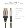 StarTech.com 1ft (30cm) DisplayPort 1.4 Kabel - 8K 60Hz HDR10 - Ultra HD 4K 120Hz Video - DP 1.4 Kabel - Für Monitore/Displays - DisplayPort auf DisplayPort Kabel - M/M