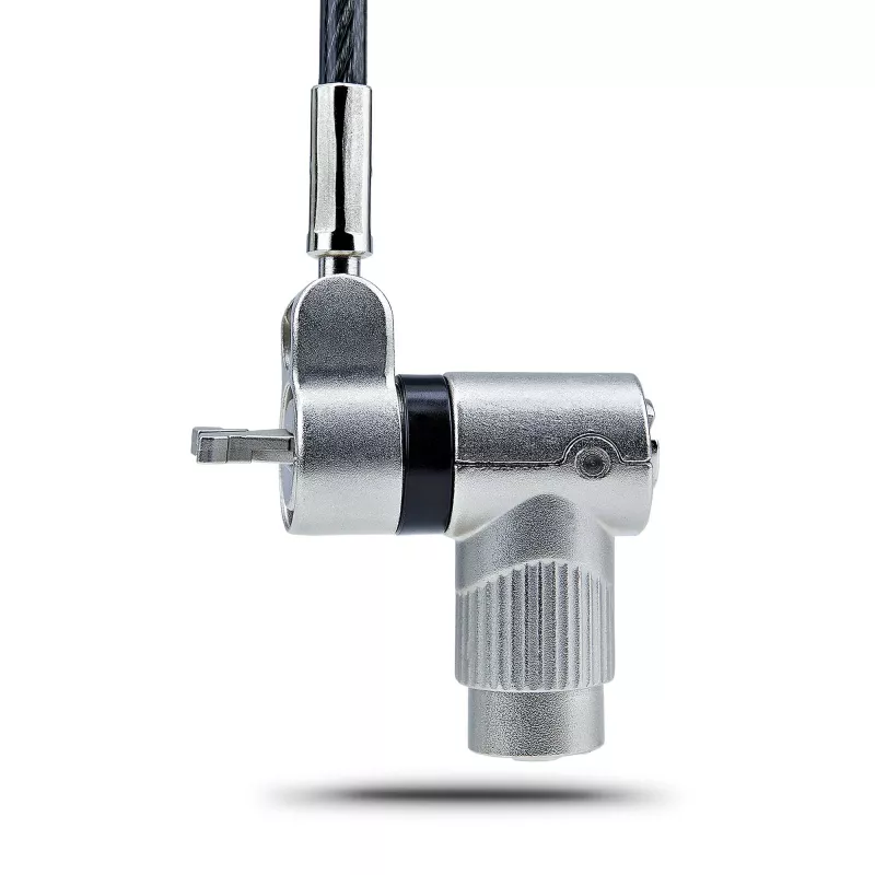 StarTech.com 3-in-1 Universal Laptop Lock 6.6ft (2m), Master Keyed Locking Kabel, Computer Security, Kompatibel w/Noble Wedge®/Nano/K-Slot; Anti-Theft Cut-Resistant Kabel